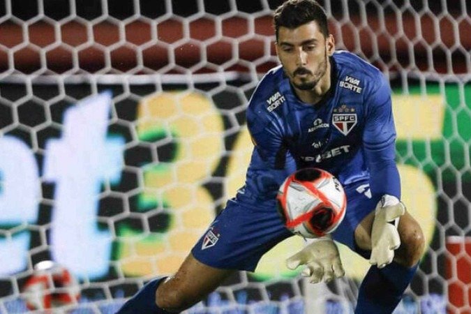 Rafael em ação pelo São Paulo - (crédito: Miguel Schincariol/Saopaulofc.net) Rafael em ação pelo São Paulo - (crédito: Miguel Schincariol/Saopaulofc.net)
