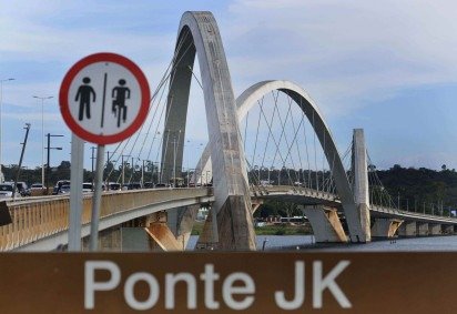 18/02/2025. Cr..dito: Minervino J..nior/CB/D.A Press. Brasil. Brasilia - DF. Reforma da Ponte JK.
- (crédito: Minervino Júnior/CB/D.A.Press)