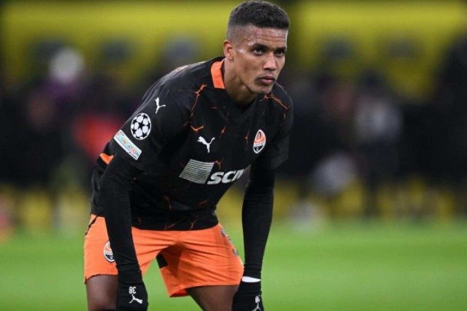 Pedrinho em ação com a camisa do Shakhtar Donetsk, da Ucrânia - (crédito: Foto: Stuart Franklin/Getty Images) Pedrinho em ação com a camisa do Shakhtar Donetsk, da Ucrânia - (crédito: Foto: Stuart Franklin/Getty Images)