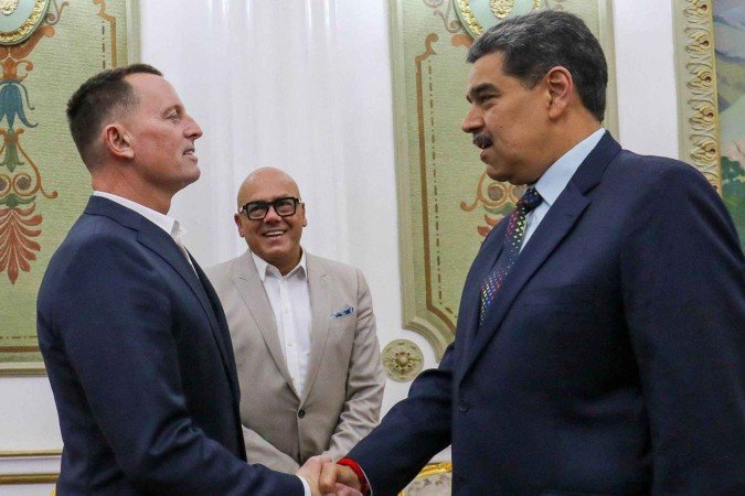 Após reunião com Maduro, Grenell conseguiu a libertação de seis americanos detidos na Venezuela - (crédito: X) Após reunião com Maduro, Grenell conseguiu a libertação de seis americanos detidos na Venezuela - (crédito: X)