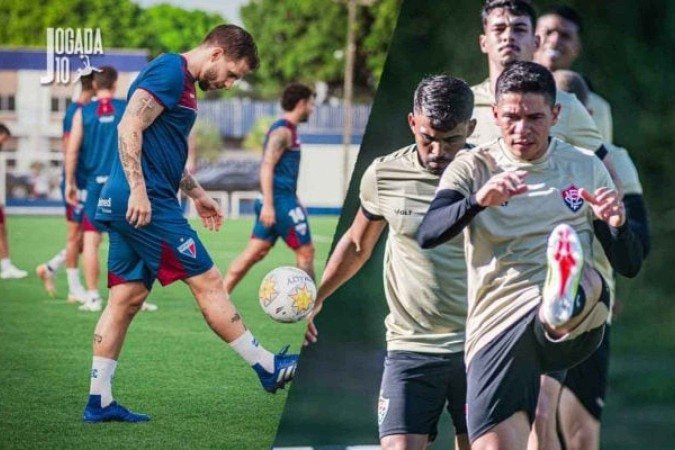 Fortaleza e Vitória se enfrentam pela segunda rodada da Copa do Nordeste  -  (crédito: Fotos: Mateus Lotif/FEC e Victor Ferreira/EC Vitória)