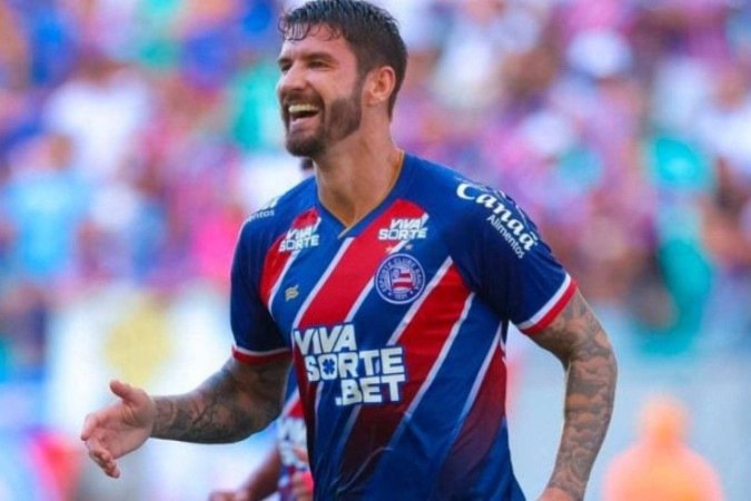 Everaldo agora será jogador do Flumiense; atacante utilizará a 9 -  (crédito: Foto: Divulgação / EC Bahia)