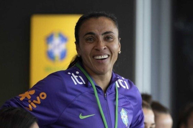 Marta pela Seleção Brasileira - (crédito: Thais Magalhães/CBF) Marta pela Seleção Brasileira - (crédito: Thais Magalhães/CBF)