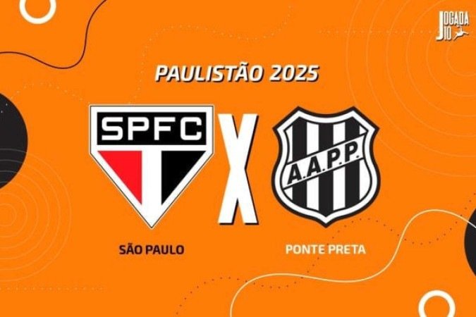 São Paulo, já garantido nas quartas do Paulistão, recebe a Ponte, que pode tirar o Verdão da próxima fase - (crédito: Foto: Arte Jogada10) São Paulo, já garantido nas quartas do Paulistão, recebe a Ponte, que pode tirar o Verdão da próxima fase - (crédito: Foto: Arte Jogada10)