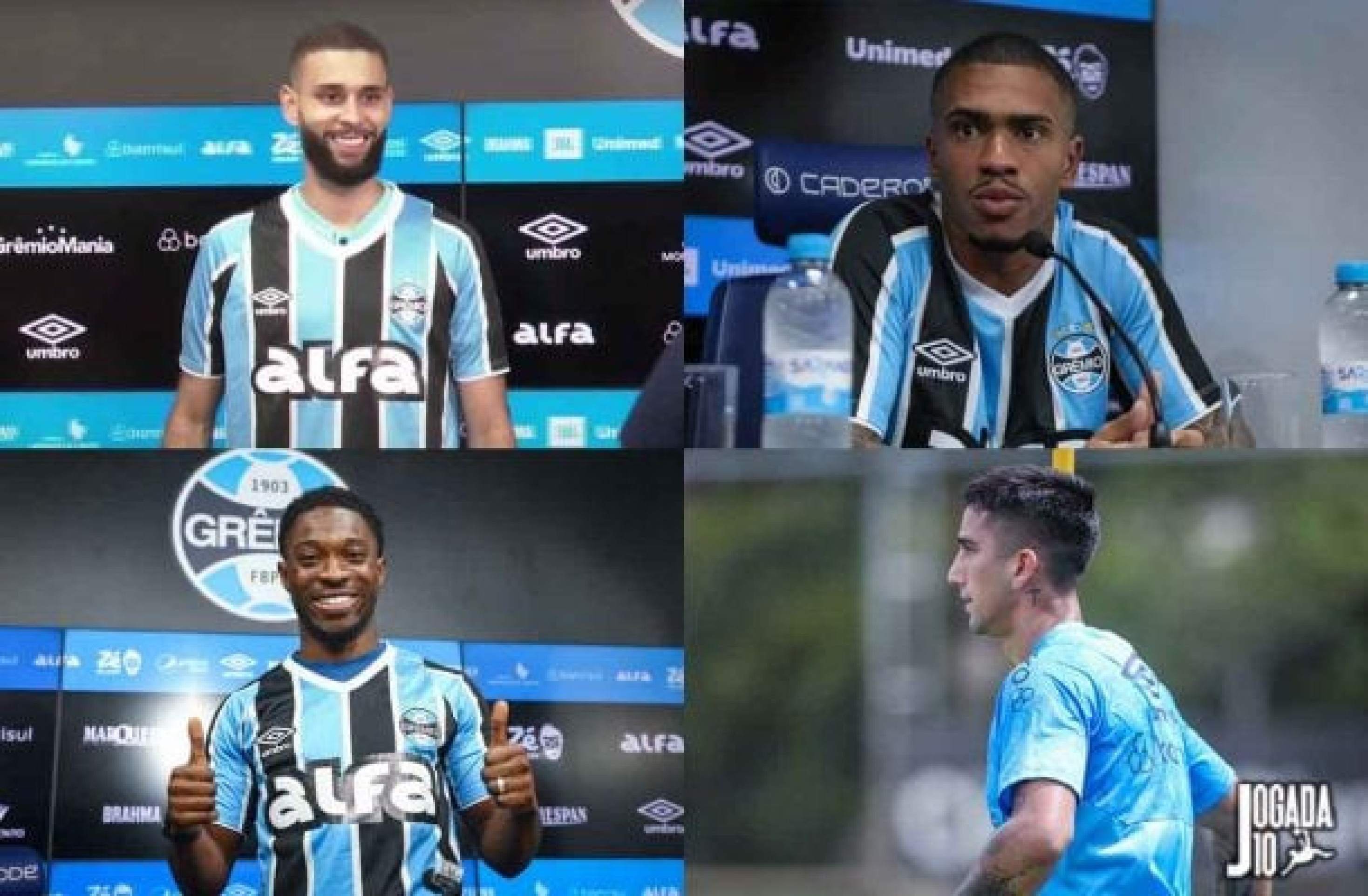 Quatro reforços ficam à disposição para estreia do Grêmio na Copa do Brasil