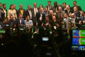  20/02/2025 Ed Alves CB/DA Press. Politica 1º Seminario Nacional de Comunicação do Partido Liberal. Com a presença de Jair Bolsonaro.  -  (crédito:  Ed Alves CB/DA Press)