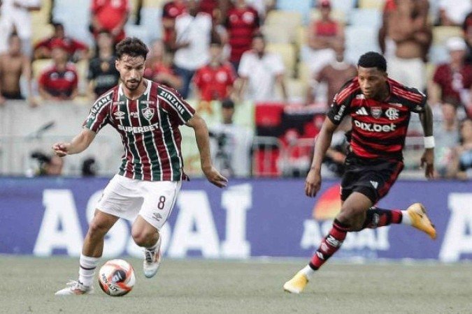 Martinelli em ação pelo Fluminense; volante tem 236 partidas pelo clube -  (crédito: Foto: Marcelo Gonçalves/FFC)