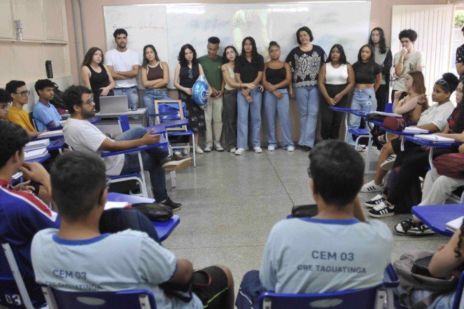 A escola se destaca como ambiente prioritário para a promoção da saúde mental -  (crédito: Minervino Júnior/CB/D.A.Press)