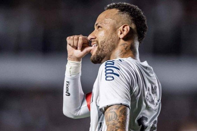 Neymar em ação pelo Santos neste retorno ao futebol brasileiro - (crédito: Foto: Rafael Assunção / Ag. Paulistão ) Neymar em ação pelo Santos neste retorno ao futebol brasileiro - (crédito: Foto: Rafael Assunção / Ag. Paulistão )