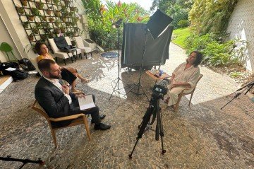 Adriana Villela falou com a imprensa pela primeira vez sobre a morte de seus pais - (crédito: Globoplay/Divulgação) Adriana Villela falou com a imprensa pela primeira vez sobre a morte de seus pais - (crédito: Globoplay/Divulgação)