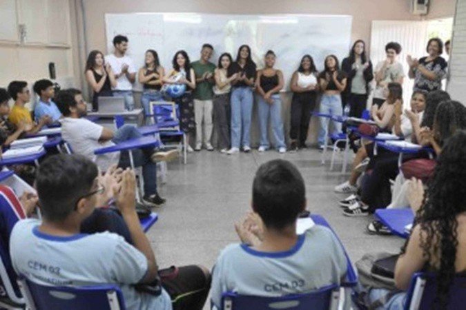 Lei de 2024 amplia carga horária da formação geral básica no ensino médio  -  (crédito: Minervino Júnior/CB/D.A Press)