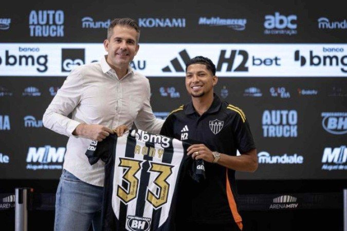Rony explicou situação entre Atlético, Palmeiras e Vasco - (crédito: Foto: Pedro Souza / Atlético) Rony explicou situação entre Atlético, Palmeiras e Vasco - (crédito: Foto: Pedro Souza / Atlético)