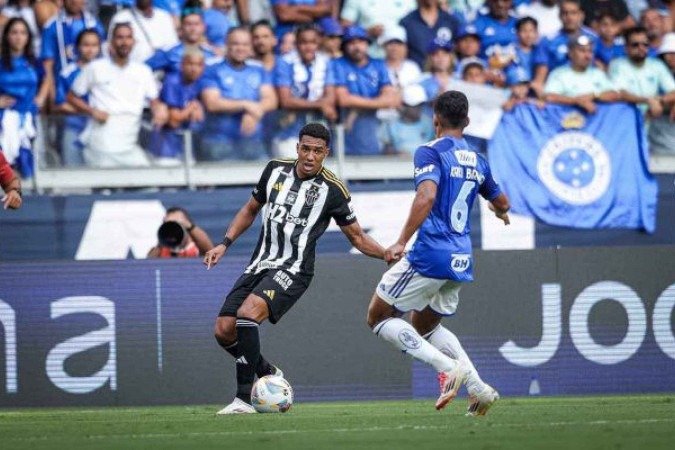 Palácios quase deixou o seu contra o Cruzeiro; jogador está perto do Vasco - (crédito: Foto: Pedro Souza / Atlético) Palácios quase deixou o seu contra o Cruzeiro; jogador está perto do Vasco - (crédito: Foto: Pedro Souza / Atlético)