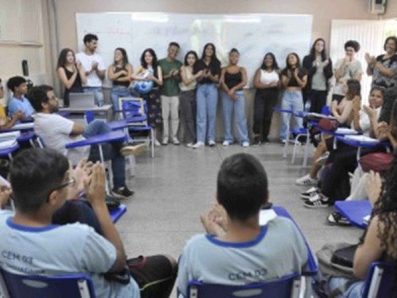 Lei de 2024 amplia carga horária da formação geral básica no ensino médio  -  (crédito: Minervino Júnior/CB/D.A Press)