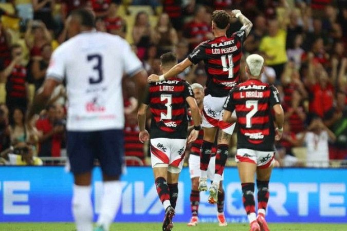Sem dificuldade alguma, Flamengo goleia Maricá e é bi da Taça Guanabara - (crédito: Foto: Gilvan de Souza/Flamengo) Sem dificuldade alguma, Flamengo goleia Maricá e é bi da Taça Guanabara - (crédito: Foto: Gilvan de Souza/Flamengo)