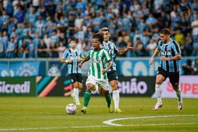 Grêmio sai na frente do Juventude e joga por empate para voltar à final - (crédito: Foto: Fernando Alves/ECJ) Grêmio sai na frente do Juventude e joga por empate para voltar à final - (crédito: Foto: Fernando Alves/ECJ)
