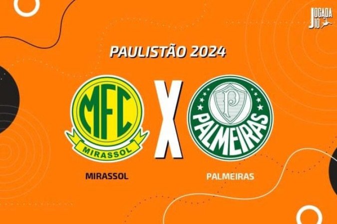 Mirassol e Palmeiras se enfrentam pela última rodada da primeira fase do Campeonato Paulista -  (crédito: Foto: Arte/Jogada10)