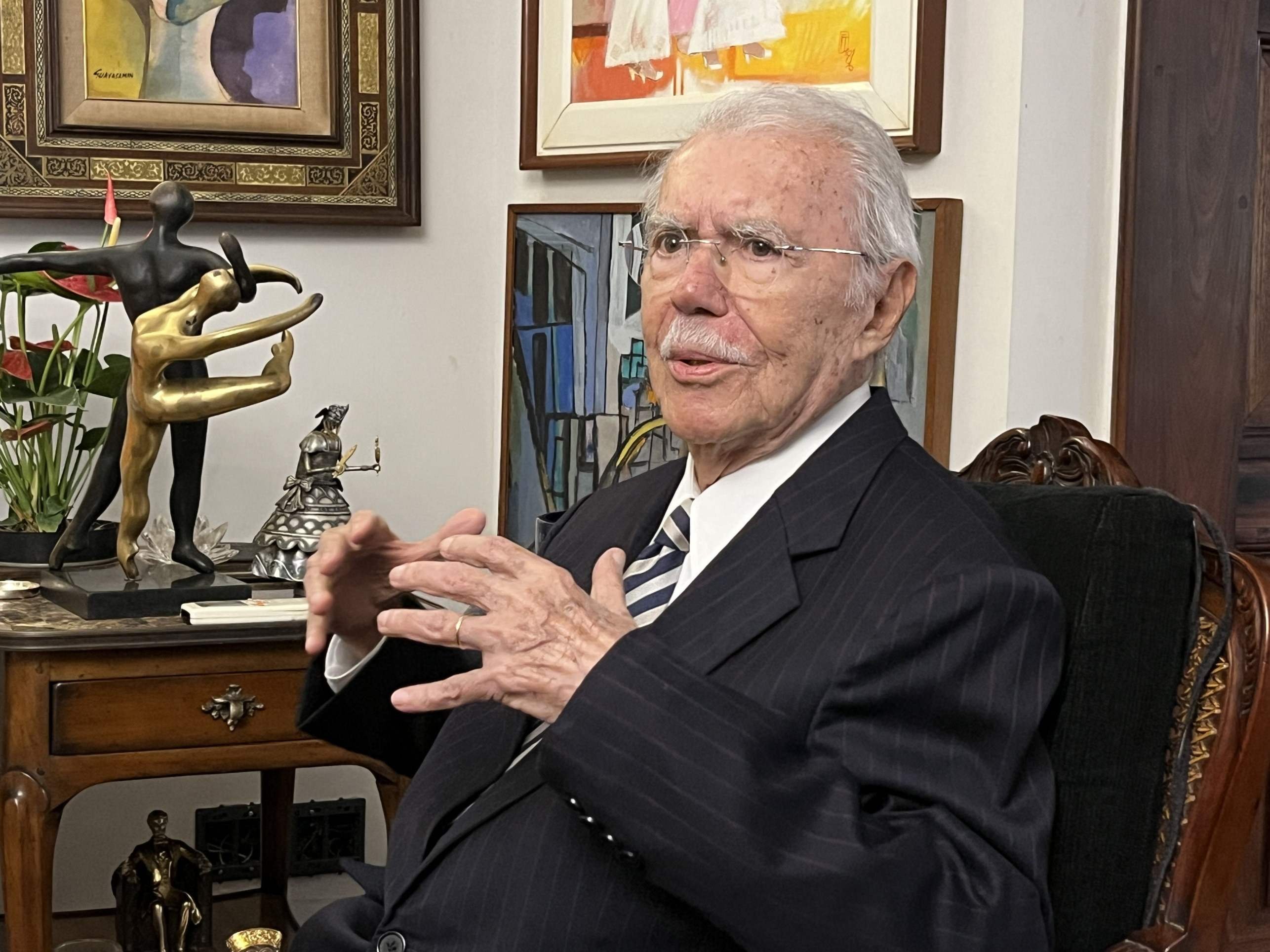 Brasília, 21.02.2025 - Entrevista com ex-presidente da República do Brasil, José Sarney