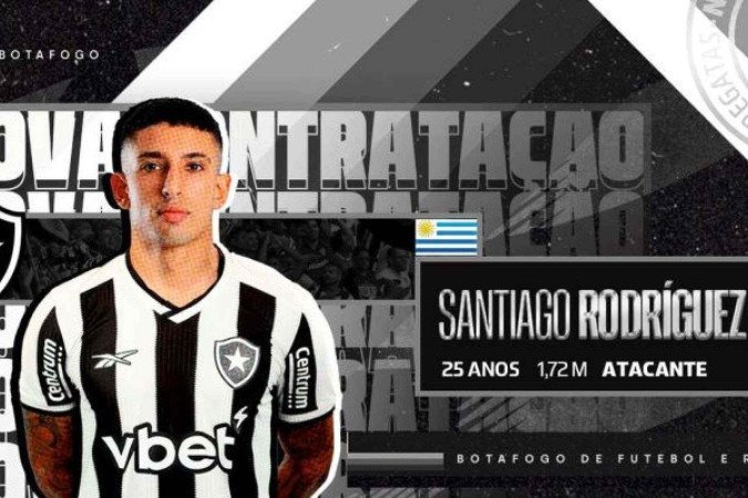 Santiago Rodríguez custou R$ 85 milhões aos cofres do Botafogo - (crédito: Divulgação/Botafogo) Santiago Rodríguez custou R$ 85 milhões aos cofres do Botafogo - (crédito: Divulgação/Botafogo)