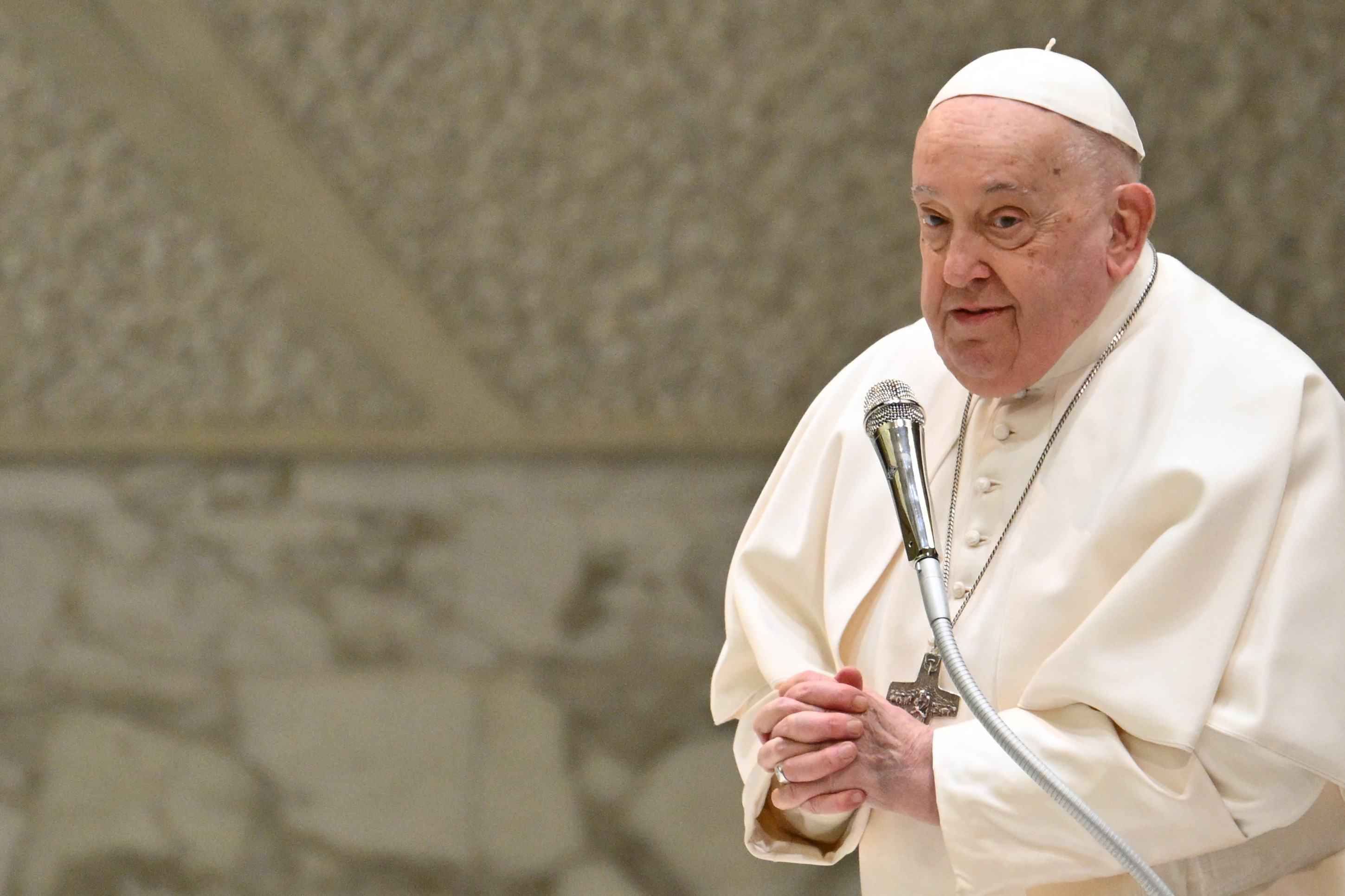 Papa Francisco durante celebração      