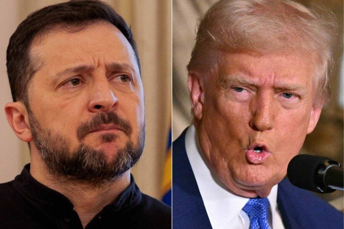 Zelensky e Trump: política externa do presidente dos EUA mostra sinais de grandes mudanças se aproximando. -  (crédito:  AFP)