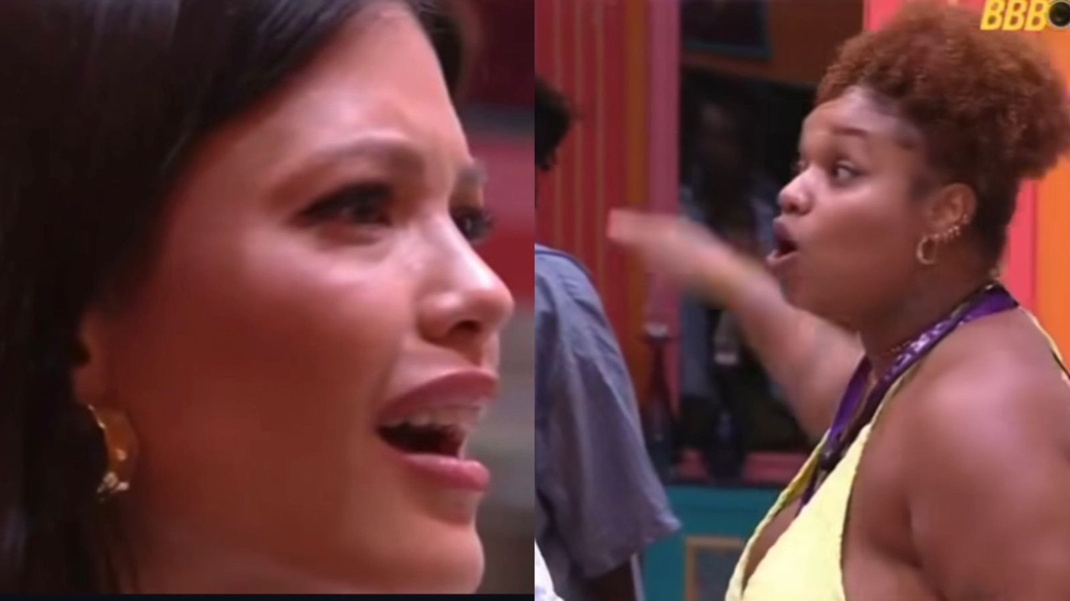 Camilla e Vitória discutem
