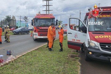 Acidente resulta na morte de um homem de 33 anos - (crédito: CBMDF) Acidente resulta na morte de um homem de 33 anos - (crédito: CBMDF)