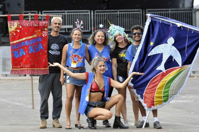  25/02/2025. Crédito: Minervino Júnior/CB/D.A Press. Brasil.  Brasilia - DF. Revista. Bloco de carnaval Suvaco da Asa