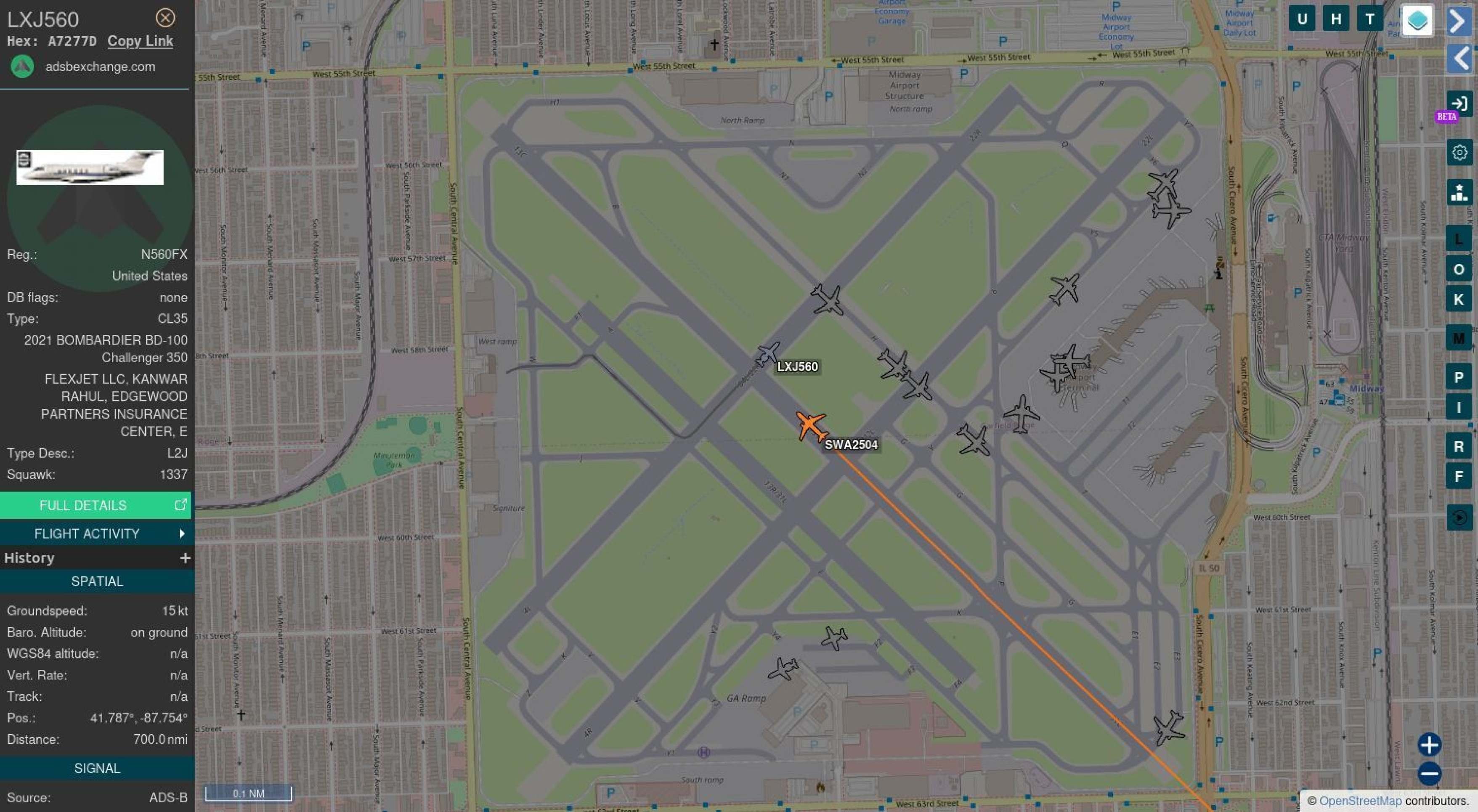 Avião arremete ao avistar jato em pista de Chicago  