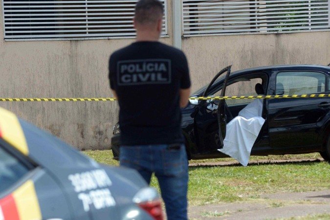 Motorista de App foi esfaqueada até a morte nesta quarta-feira (26/2) durante assalto no Cruzeiro. - (crédito: Ed Alves CB/DA Press) Motorista de App foi esfaqueada até a morte nesta quarta-feira (26/2) durante assalto no Cruzeiro. - (crédito: Ed Alves CB/DA Press)