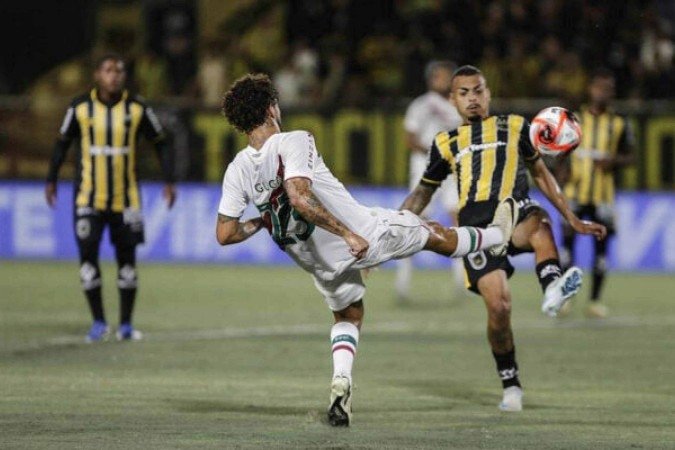 Voltaço venceu o Flu por 1 a 0 na fase de grupos do Estadual -  (crédito: FOTO: LUCAS MERÇON / FLUMINENSE F.C.)