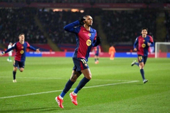 Raphinha pelo Barcelona - (crédito: David Ramos/Getty Images) Raphinha pelo Barcelona - (crédito: David Ramos/Getty Images)