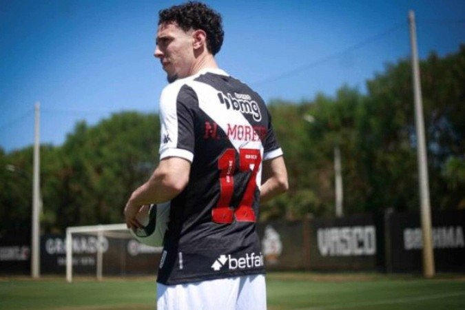 Nuno Moreira está à disposição de Carille para estrear pelo Vasco - (crédito: Foto: Matheus Lima/Vasco) Nuno Moreira está à disposição de Carille para estrear pelo Vasco - (crédito: Foto: Matheus Lima/Vasco)