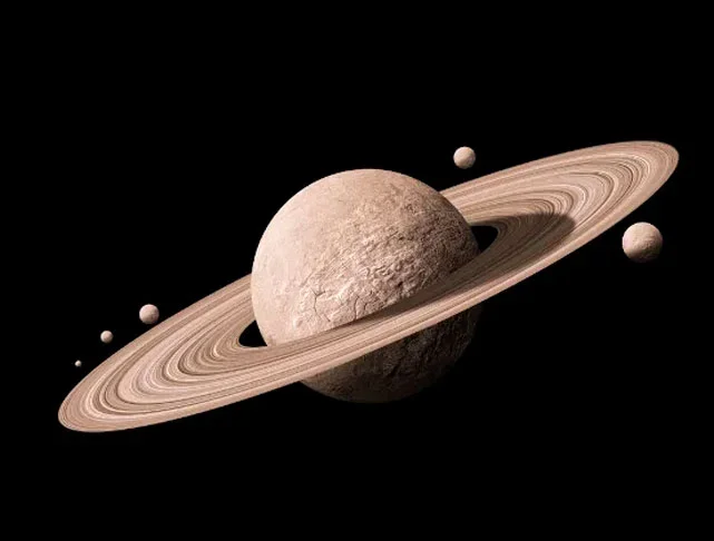 A imagem do brasiliense que mostra os anéis de saturno aparecendo e desaparecendo. Evento acontece a cada 15 anos.  -  (crédito: ReproduÃ§Ã£o do site preparaenem.com/geografia/saturno)
