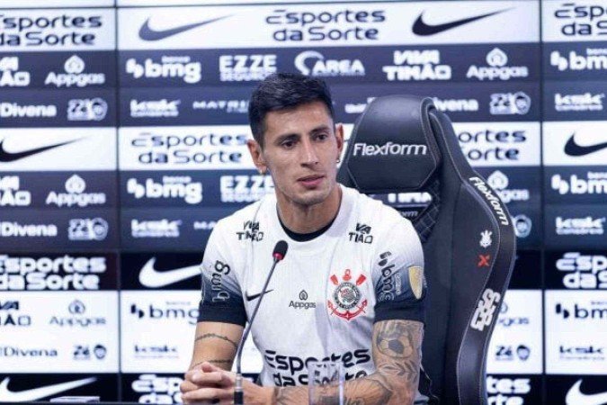 Angileri é apresentado no Corinthians -  (crédito: Foto: Rodrigo Coca / Ag. Corinthians)