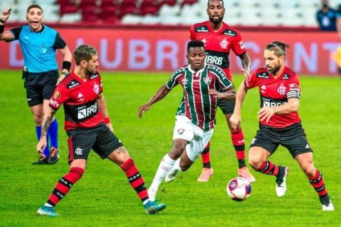 Diego Ribas avalia se jogou mais que Arrascaeta e Everton Ribeiro - (crédito: Foto: Alexandre Vidal/CRF) Diego Ribas avalia se jogou mais que Arrascaeta e Everton Ribeiro - (crédito: Foto: Alexandre Vidal/CRF)