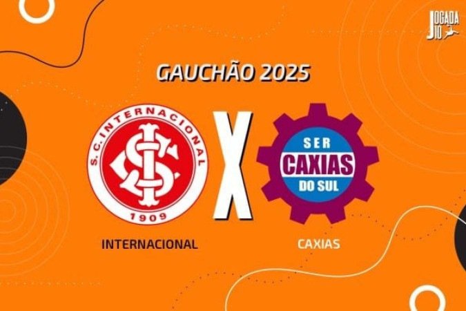 Internacional e Caxias se enfrentam, neste sábado (01/03), pelo jogo de volta das semifinais do Campeonato Gaúcho, no Beira-Rio -  (crédito: Foto: Arte / Jogada10)
