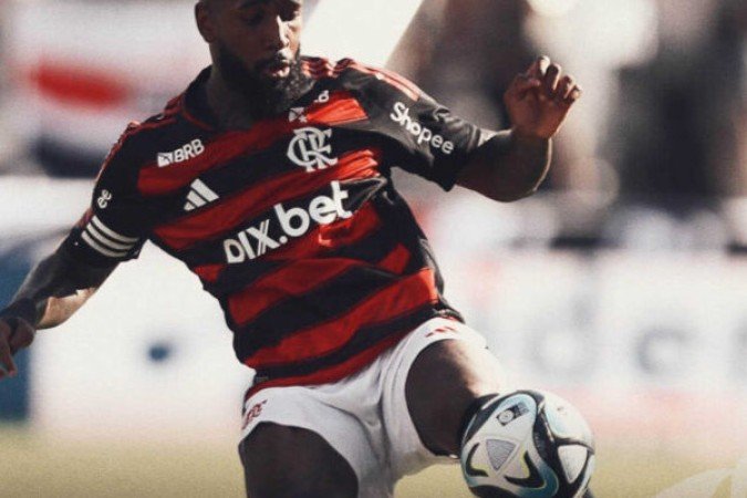 GERSON - Buscou cadenciar o jogo e, mesmo bem marcado, teve algumas boas soluções na criação. Mas dessa vez não conseguiu muito sucesso no ataque - NOTA 6,5 - Foto: Divulgação Flamengo 