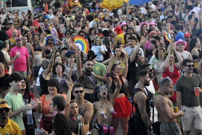 Bloco de carnaval Rebu na Funarte - (crédito: Minervino Júnior/CB/D.A.Press) Bloco de carnaval Rebu na Funarte - (crédito: Minervino Júnior/CB/D.A.Press)