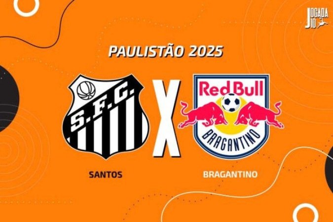 Santos e RB Bragantino medem forças no Paulistão por uma vaga na semifinal - (crédito: Foto: Arte/Jogada10) Santos e RB Bragantino medem forças no Paulistão por uma vaga na semifinal - (crédito: Foto: Arte/Jogada10)