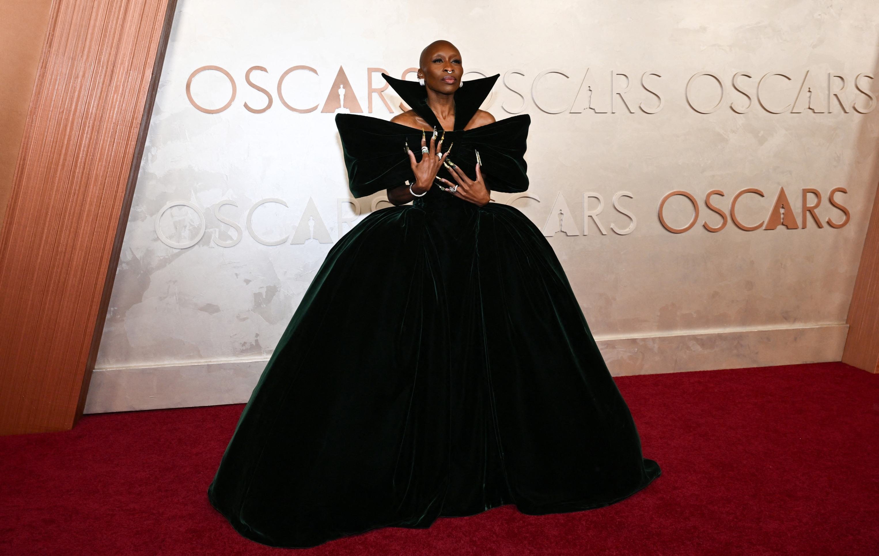 Cynthia Erivo, de Wicked, comparece à 97ª edição do Oscar      