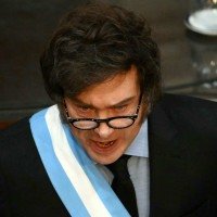 Javier Milei, presidente da Argentina  -  (crédito: Luis Robayo/AFP)