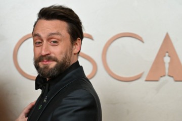 O ator norte-americano Kieran Culkin participa da 97ª edição do Oscar -  (crédito: Robyn Beck / AFP)