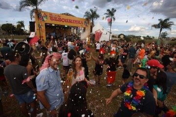 No carnaval 2025 em Brasília, foliões curtem o domingo no bloco da Tesourinha -  (crédito: Luis Nova. Esp CB/DA Press)