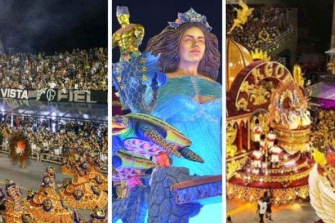 Gaviões da Fiel, Mancha Verde e Dragões da Real fazem bonito no desfile de São paulo - (crédito: Fotos: FlickR Gaviões da Fiel/FlickR Mancha Verde e Instagram Dragões da Real) Gaviões da Fiel, Mancha Verde e Dragões da Real fazem bonito no desfile de São paulo - (crédito: Fotos: FlickR Gaviões da Fiel/FlickR Mancha Verde e Instagram Dragões da Real)