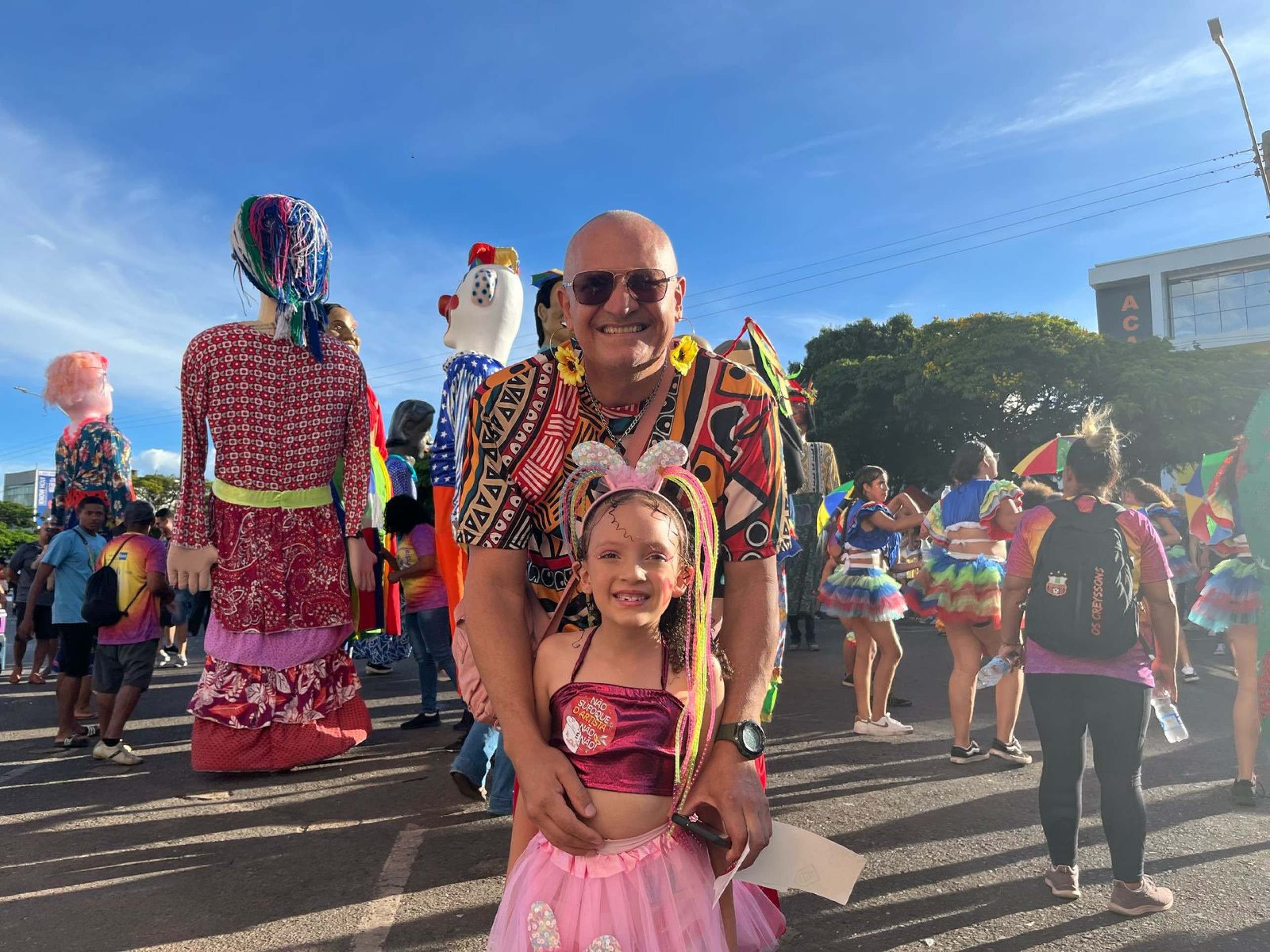 George Alberto levou a filha, Ana Julia, para curtir o evento pela primeira vez