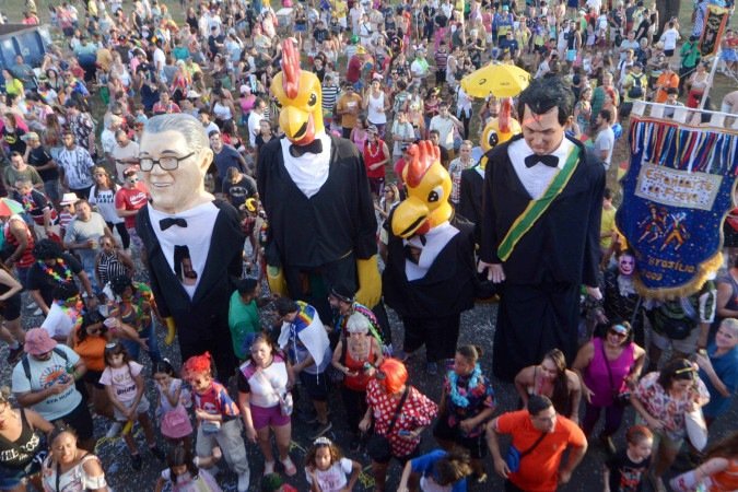 Galinho de Brasília reuniu, no ano passado, crianças e pais numa grande festa movida a frevo e fantasias  -  (crédito:  Ed Alves CB/DA Press)