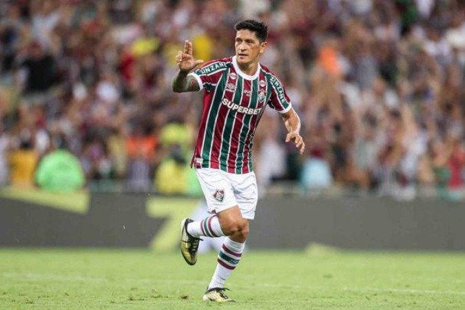 Cano comemora o quarto gol do Fluminense na partida contra o Volta Redonda - (crédito: FOTO: MARCELO GONÇALVES / FLUMINENSE F.C.) Cano comemora o quarto gol do Fluminense na partida contra o Volta Redonda - (crédito: FOTO: MARCELO GONÇALVES / FLUMINENSE F.C.)