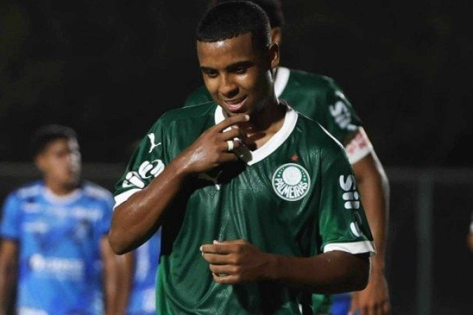 Jogadores do Palmeiras festejam gol na fácil vitória sobre o Blooming - (crédito: Foto: Fábio Menotti / Palmeiras) Jogadores do Palmeiras festejam gol na fácil vitória sobre o Blooming - (crédito: Foto: Fábio Menotti / Palmeiras)