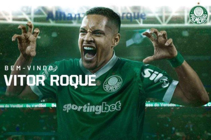 Agora, sim! Roque já está na área! - (crédito: Foto: Divulgação/Palmeiras) Agora, sim! Roque já está na área! - (crédito: Foto: Divulgação/Palmeiras)